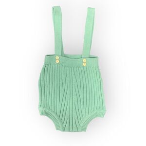 STITCH & BEAN OVERALL KNIT ROMPER SZ 6-9M NWT